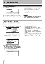 Предварительный просмотр 18 страницы Tascam SS-R1 Owner'S Manual