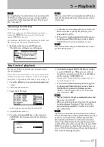 Предварительный просмотр 27 страницы Tascam SS-R1 Owner'S Manual