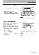 Предварительный просмотр 31 страницы Tascam SS-R1 Owner'S Manual