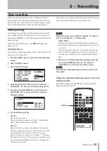 Предварительный просмотр 39 страницы Tascam SS-R1 Owner'S Manual