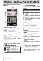 Preview for 8 page of Tascam SS250 User Manual