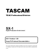Tascam SX-1 Protocol Manual preview