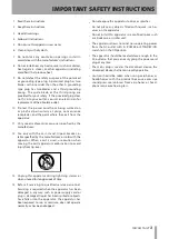 Preview for 3 page of Tascam TASCAM TA-1VP Owner'S Manual