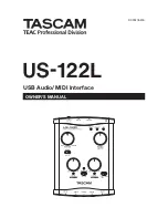 Предварительный просмотр 1 страницы Tascam US-122L Owner'S Manual