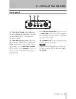 Предварительный просмотр 9 страницы Tascam US-122L Owner'S Manual