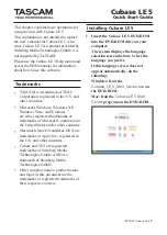 Tascam US-122MKII Quick Start Manual preview