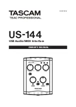 Tascam US-144 Owner'S Manual preview