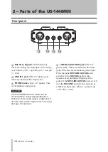 Предварительный просмотр 10 страницы Tascam US-144MKII Owner'S Manual