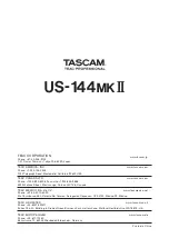 Предварительный просмотр 36 страницы Tascam US-144MKII Owner'S Manual