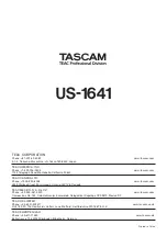 Предварительный просмотр 28 страницы Tascam US-1641 Owner'S Manual