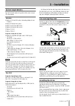 Предварительный просмотр 9 страницы Tascam US-1800 Owner'S Manual