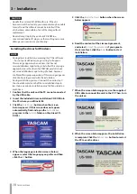 Предварительный просмотр 10 страницы Tascam US-1800 Owner'S Manual