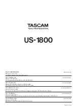 Предварительный просмотр 24 страницы Tascam US-1800 Owner'S Manual