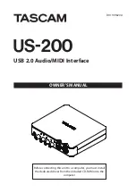 Tascam US-200 Owner'S Manual предпросмотр