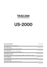 Предварительный просмотр 24 страницы Tascam US-2000 Owner'S Manual