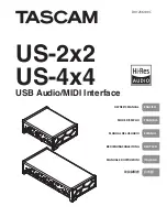 Preview for 1 page of Tascam us-2x2 Owner'S Manual