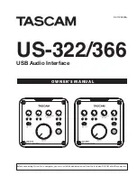 Tascam US-366 Owner'S Manual предпросмотр