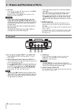 Preview for 8 page of Tascam US-366 Owner'S Manual