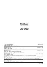 Preview for 40 page of Tascam US-800 Owner'S Manual