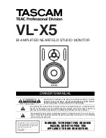 Preview for 1 page of Tascam VL-X5 Owner'S Manual