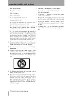 Preview for 2 page of Tascam VL-X5 Owner'S Manual