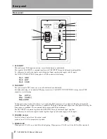 Preview for 8 page of Tascam VL-X5 Owner'S Manual