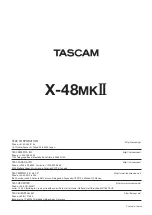 Preview for 60 page of Tascam X-48MKII Owner'S Manual