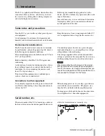 Preview for 5 page of Tascam X-9 Owner'S Manual