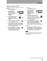 Preview for 25 page of Tascam X-9 Owner'S Manual