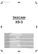 Preview for 32 page of Tascam XS-3 Owner'S Manual