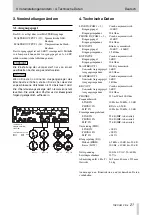 Preview for 21 page of Tascam XS-4 Owner'S Manual