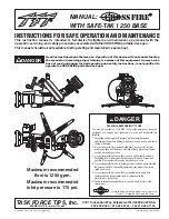 Task Force Tips Crossfire with Safe-Tak 1250 Base Instructions For Safe Operation And Maintenance preview