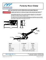 Предварительный просмотр 1 страницы Task Force Tips STANDARD Instructions For Safe Operation And Maintenance