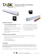 Task Lighting Sempria LED Q Series Installation Instructions preview