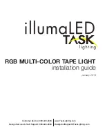 Task Lighting T-C-RGB180 Installation Manual предпросмотр