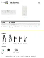 Preview for 2 page of Task Lighting T-C-RGB180 Installation Manual