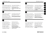 Preview for 3 page of TASKA CX Hand User Manual