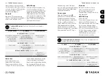 Preview for 17 page of TASKA CX Hand User Manual