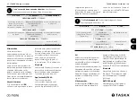 Preview for 19 page of TASKA CX Hand User Manual