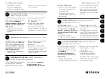 Preview for 26 page of TASKA CX Hand User Manual