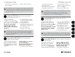 Preview for 31 page of TASKA CX Hand User Manual