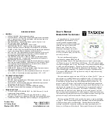 Taskem 4000 User Manual предпросмотр