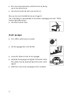 Preview for 11 page of Taski combimat 1400 Instructions Of Use