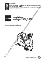 Taski Combimat swingo 3500 Instructions For Use Manual preview