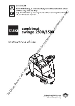 Preview for 1 page of Taski Combimat swingo 3500 Instructions For Use Manual