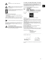 Preview for 3 page of Taski swingo 1650 Translation Of The Original Instructions Of Use