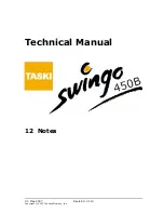 Предварительный просмотр 63 страницы Taski Swingo 450B Technical Manual