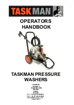 taskman Pressure Washer Operator'S Handbook Manual preview