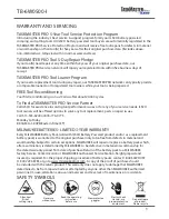 Preview for 3 page of TASKMASTER TB-6W0500-I Instruction Manual