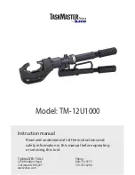 Preview for 1 page of TASKMASTER TM-12U1000 Instruction Manual